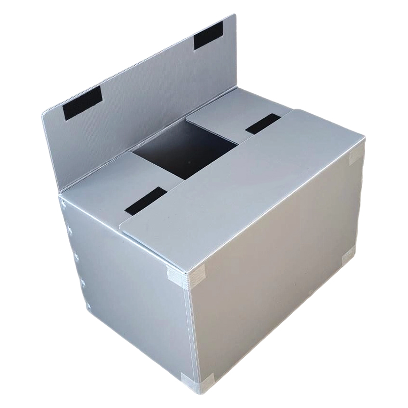 Thùng nhựa Corflute có thể gập lại có thể tái sử dụng với nắp cố định Velcro