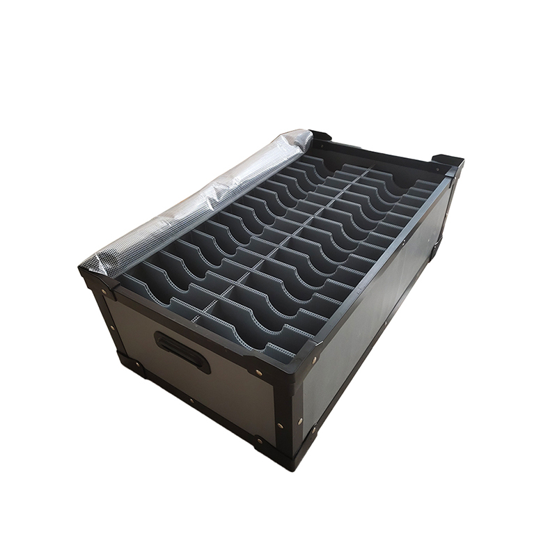 Thùng chứa bảng rỗng PP có ngăn bằng nhựa ESD có bộ chia lưới