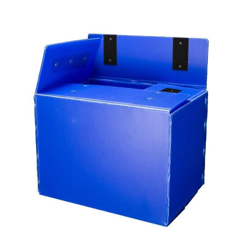 Hộp di chuyển bằng nhựa PP có lỗ cầm tay có nắp Velcro