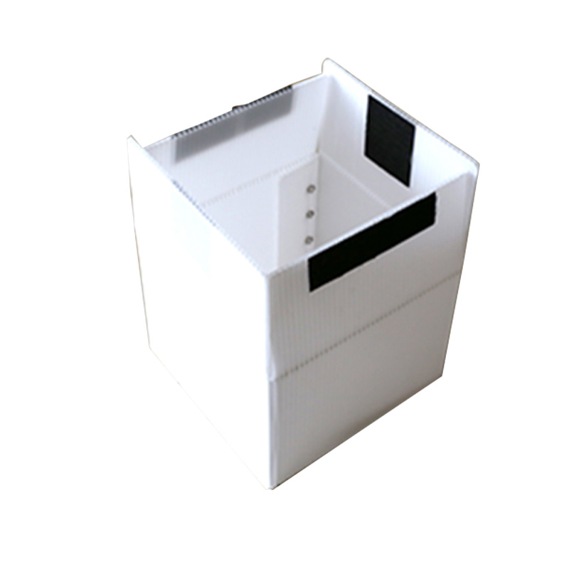 Hộp tấm rỗng PP có thể tái chế hình vuông có dây buộc Velcro