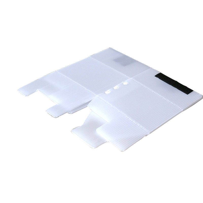 Hộp tấm rỗng PP có thể tái chế hình vuông có dây buộc Velcro