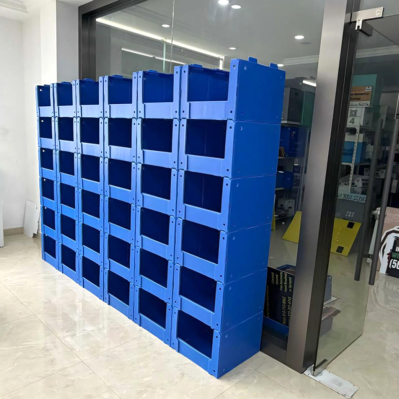 Bộ phận bảng rỗng Correx PP có thể xếp chồng lên nhau Thùng lưu trữ